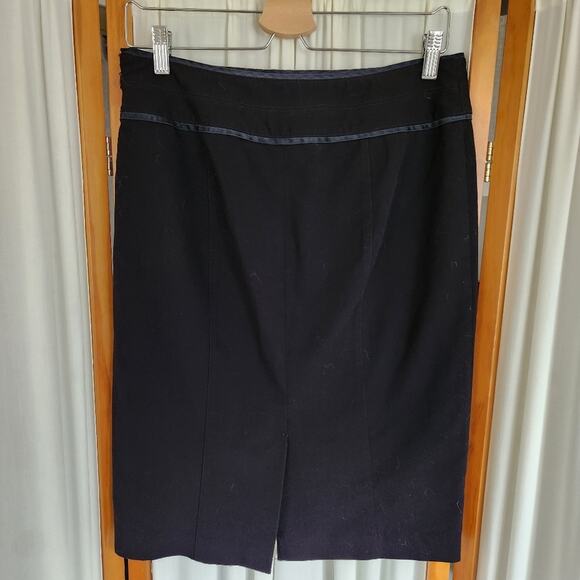Nine West Stretch Black Pencil Skirt Size 6 - Picture 4 of 8